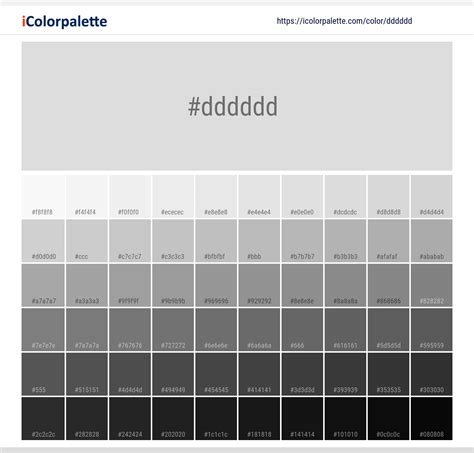 ddddsdd|Hex: DDDDDD » Color Code Information